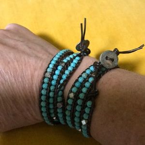Wrap around turquoise bracelets or necklace